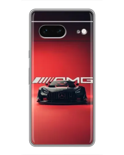 Чохол для Google Pixel 7 з картинкою «Mercedes AMG — червона лінія»