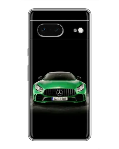 Чохол для Google Pixel 7 з картинкою «Mercedes — неоновий лого»
