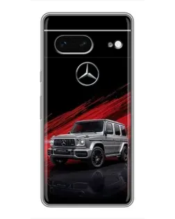Чохол для Google Pixel 7 з картинкою «Mercedes G-Class червоний»