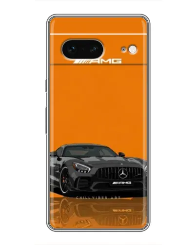 Чохол для Google Pixel 7 з картинкою «Помаранчевий Mercedes AMG»