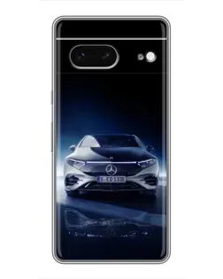 Чохол для Google Pixel 7 з картинкою «Нічний Mercedes EQ»