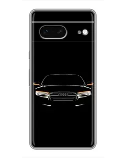 Чохол для Google Pixel 7 з картинкою «Audi — нічний контур»