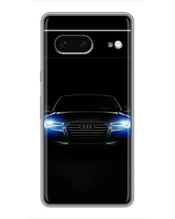 Чохол для Google Pixel 7 з картинкою «Audi в неоні»