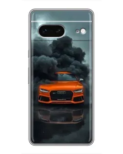 Чохол для Google Pixel 7 з картинкою «Audi у хмарах диму»