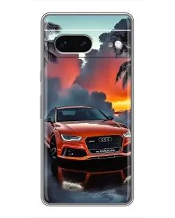 Чохол для Google Pixel 7 з картинкою «Audi — захід сонця»