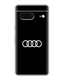 Чохол для Google Pixel 7 з картинкою «Audi White Logo»