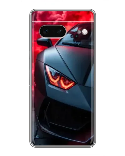 Чохол для Google Pixel 7 з картинкою «Lamborghini червоне сяйво»
