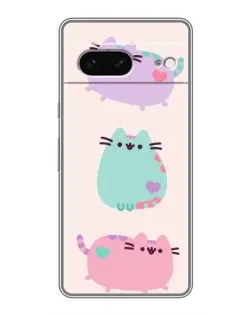 Чохол для Google Pixel 7 з картинкою «Pusheen тріо»
