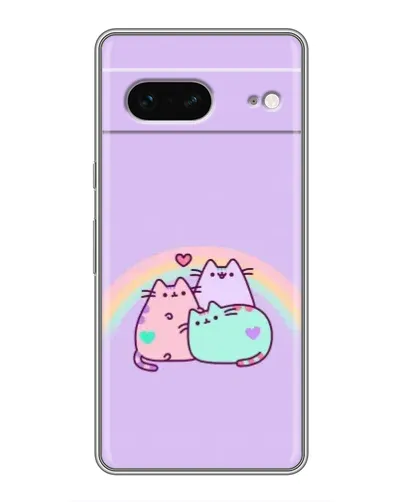 Чохол для Google Pixel 7 з картинкою «Веселкові Пушини»