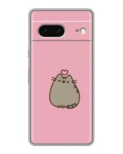 Чохол для Google Pixel 7 з картинкою «Pusheen серце»