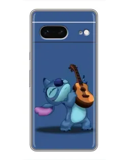 Чехол для Google Pixel 7 с картинкой «Стич с укулеле»