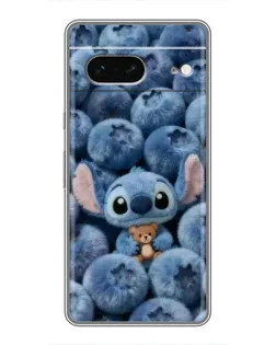 Чехол для Google Pixel 7 с картинкой «Стич и голубика»
