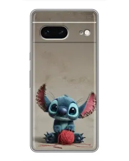 Чехол для Google Pixel 7 с картинкой «Стич на коричневом фоне»