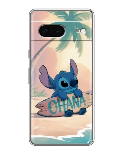 Чехол для Google Pixel 7 с картинкой «Стич на серфе»