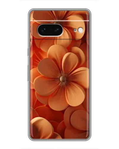 Чехол для Google Pixel 7 с картинкой «Оранжевый макро цветок»