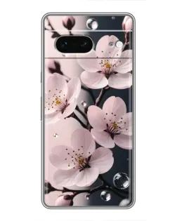 Чехол для Google Pixel 7 с картинкой «Нежная сакура и капли»