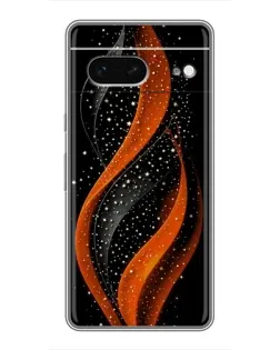Чехол для Google Pixel 7 с картинкой «Огненная звездная волна»