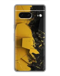 Чехол для Google Pixel 7 с картинкой «Золотые осколки геометрии»
