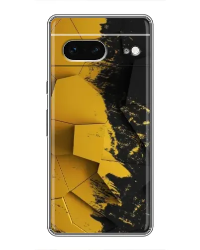 Чехол для Google Pixel 7 с картинкой «Золотые осколки геометрии»