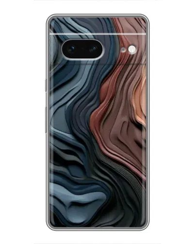 Чехол для Google Pixel 7 с картинкой «Цветные волны каньона»