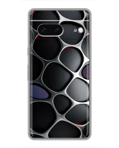 Чехол для Google Pixel 7 с картинкой «Объемная темная решетка»