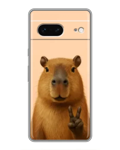 Чехол для Google Pixel 7 с картинкой «Капибара виктория»