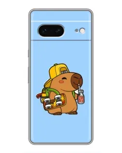 Чехол для Google Pixel 7 с картинкой «Капибара на скейте»