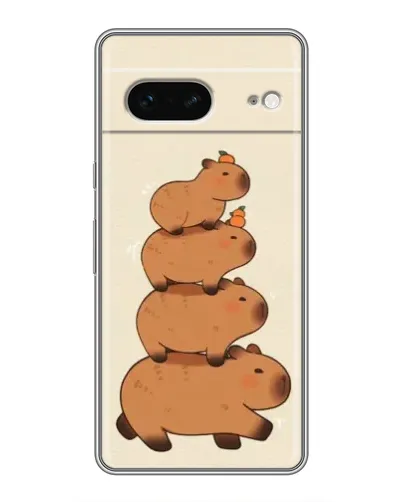Чехол для Google Pixel 7 с картинкой «Башня из капибар»