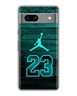 Чохол для Google Pixel 7A з картинкою «Jordan Cyan 23»