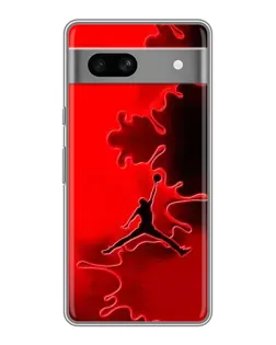 Чохол для Google Pixel 7A з картинкою «Jordan Red Smoke»