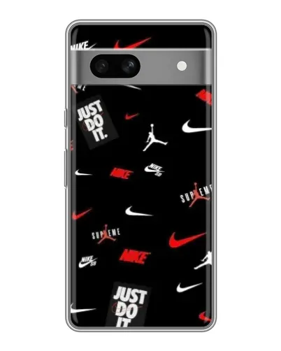 Чехол для Google Pixel 7A с картинкой «Nike Mix Pattern»