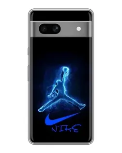 Чохол для Google Pixel 7A з картинкою «Jordan Neon Blue»