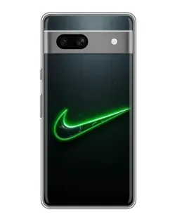 Чохол для Google Pixel 7A з картинкою «Неоновий контур Nike»