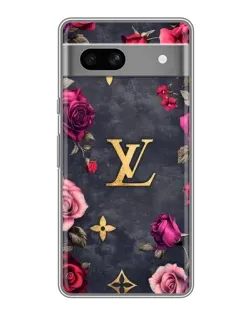 Чохол для Google Pixel 7A з картинкою «Квітковий Louis Vuitton»
