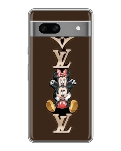 Чохол для Google Pixel 7A з картинкою «LV та Міккі Маус»