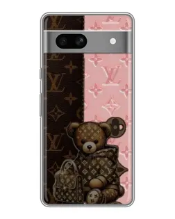Чохол для Google Pixel 7A з картинкою «Ведмедик у стилі LV»