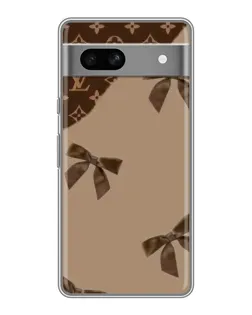 Чохол для Google Pixel 7A з картинкою «LV — кавовий атлас»