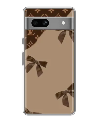 Чохол для Google Pixel 7A з картинкою «LV — кавовий атлас»