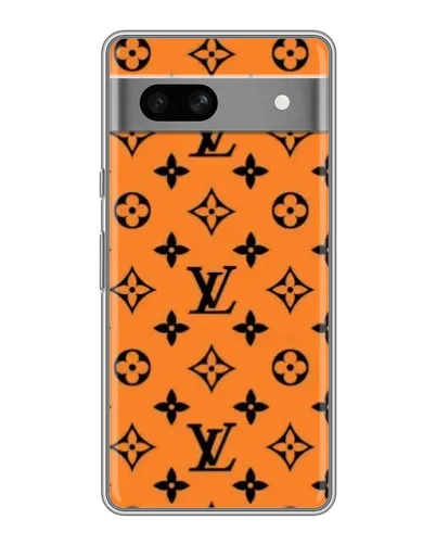 Чохол для Google Pixel 7A з картинкою «Помаранчевий стиль LV»