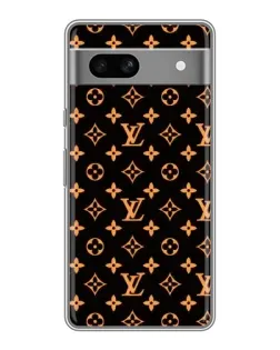 Чохол для Google Pixel 7A з картинкою «Золота монограма LV»