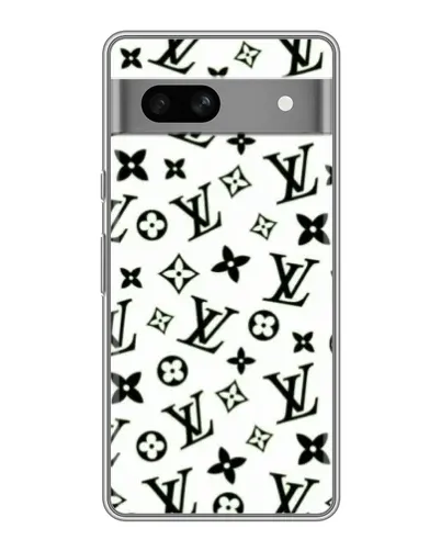 Чохол для Google Pixel 7A з картинкою «Монохромний хаос LV»