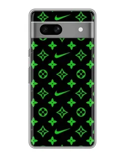 Чохол для Google Pixel 7A з картинкою «Неоновий принт LV»
