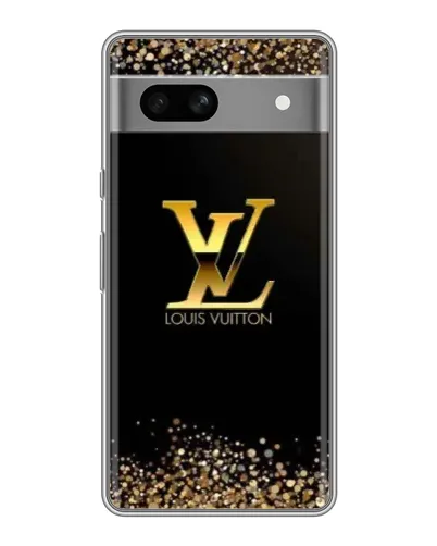 Чохол для Google Pixel 7A з картинкою «LV — золоті іскри»
