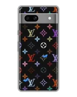 Чохол для Google Pixel 7A з картинкою «Кольорова монограма LV»