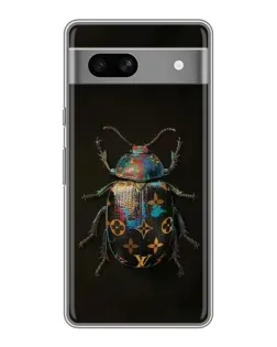 Чохол для Google Pixel 7A з картинкою «LV — мармуровий принт»
