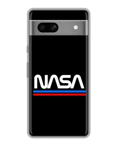 Чехол для Google Pixel 7A с картинкой «NASA — классика Red Blue»