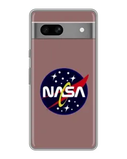Чехол для Google Pixel 7A с картинкой «NASA — ретро космос»