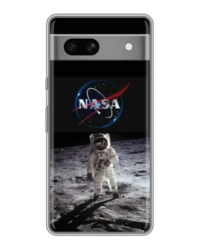 Чехол для Google Pixel 7A с картинкой «Астронавт на Луне»