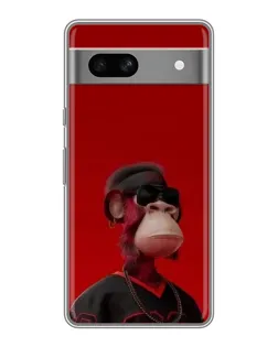 Чохол для Google Pixel 7A з картинкою «Bored Ape в червоному»