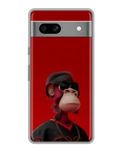 Чохол для Google Pixel 7A з картинкою «Bored Ape в червоному»